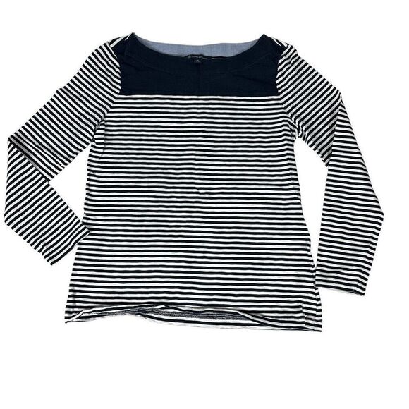 Brooks Brothers Boat Neck Striped Tee size Medium - Picture 1 of 6